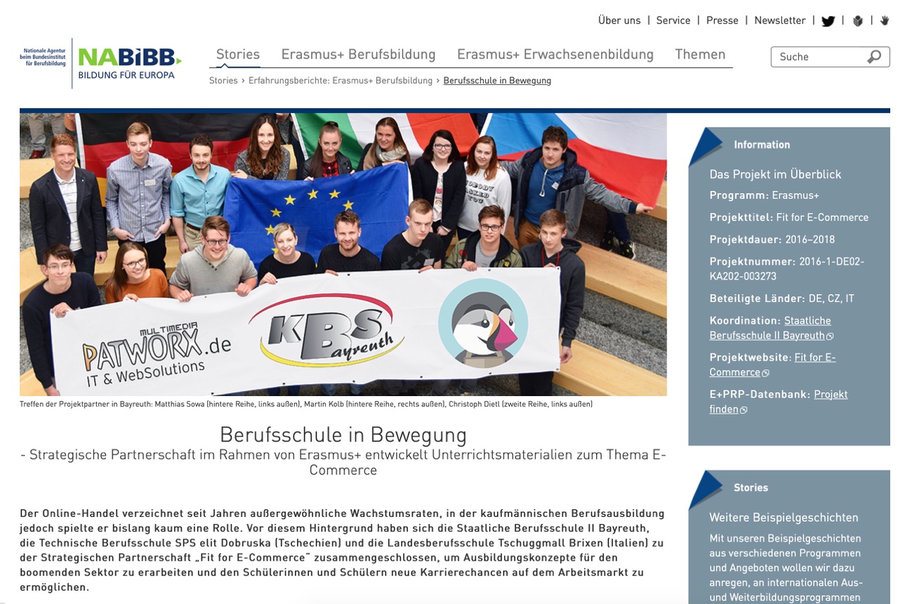 Screenshot from NABIBB website